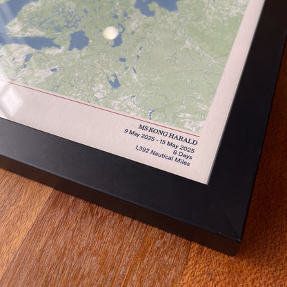 Hurtigruten Cruise Map