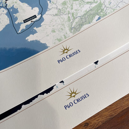 P&O Cruises Custom Cruise Map