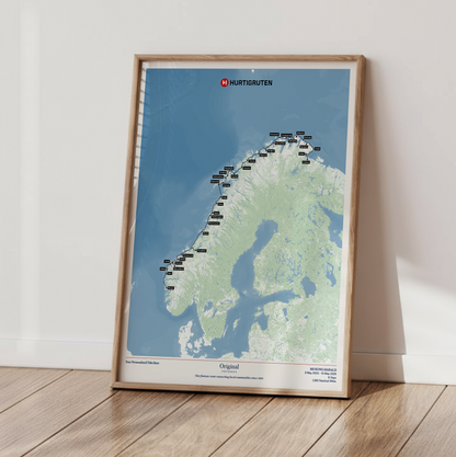 Hurtigruten Cruise Map