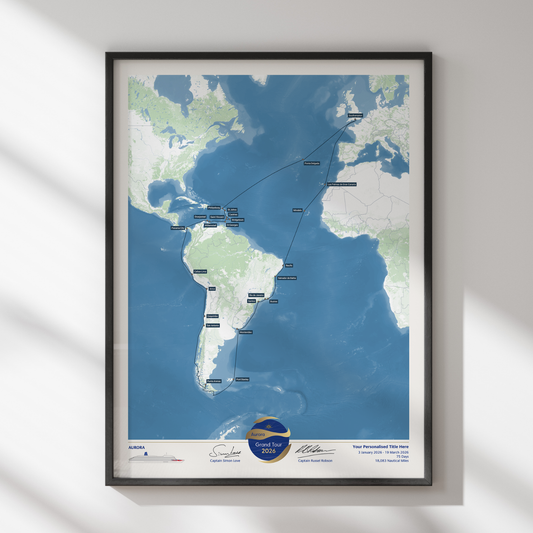 Special Edition Map of Aurora's Grand Tour 2026