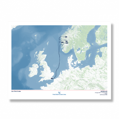 Fred. Olsen Custom Cruise Map