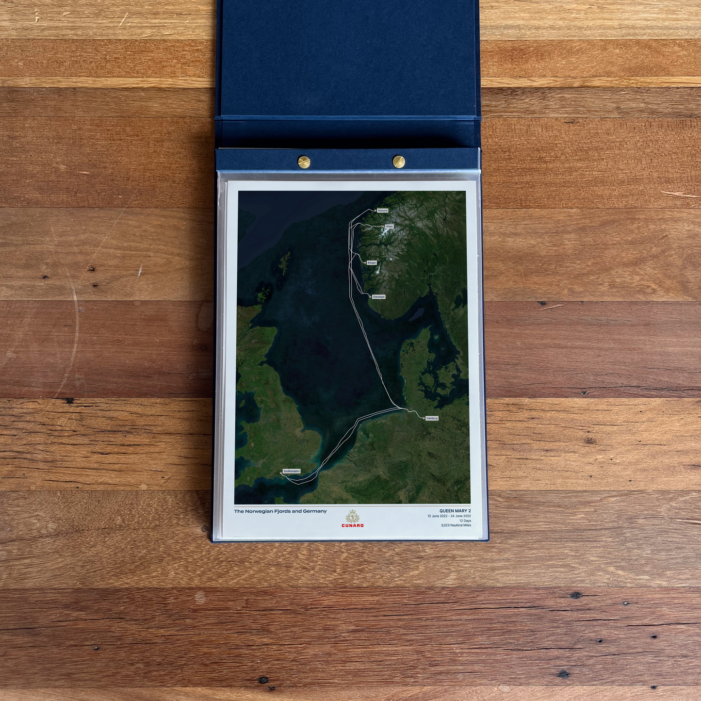 The Cunard Cruise Map - Satellite