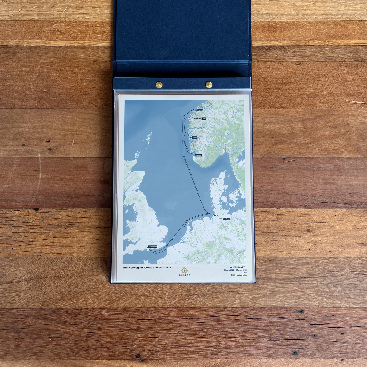 The Cunard Cruise Map