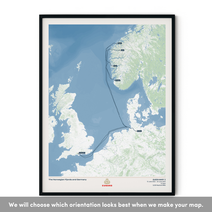 The Cunard Cruise Map