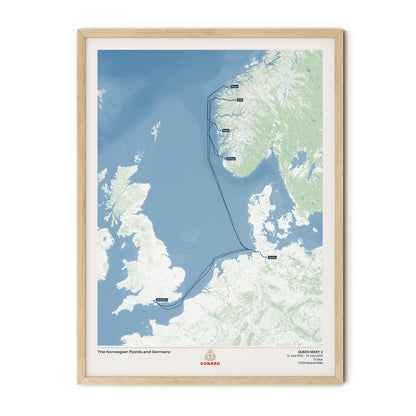 The Cunard Cruise Map