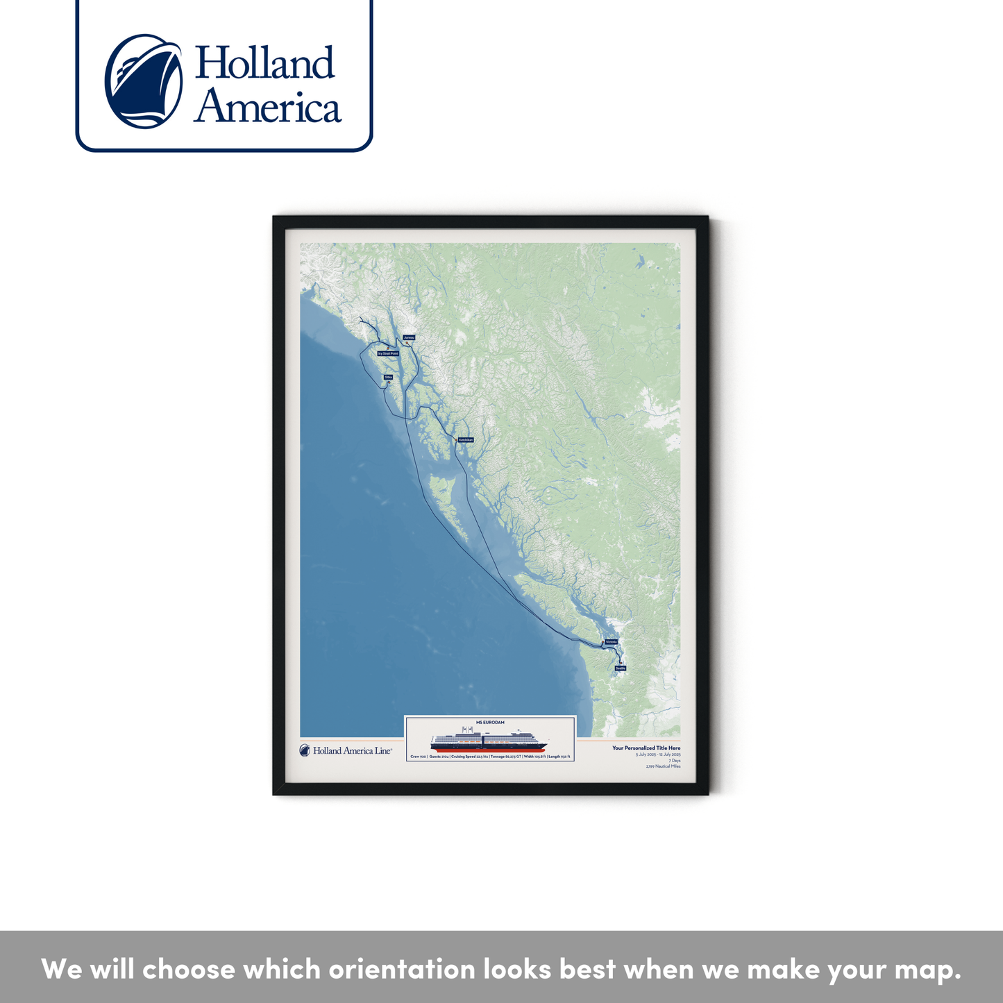 Holland America Cruise Map