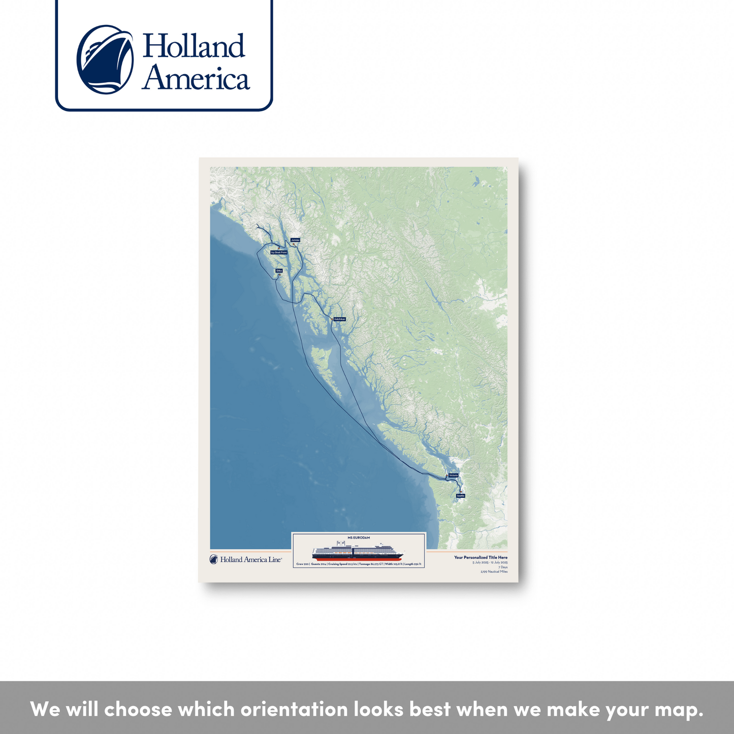 Holland America Cruise Map