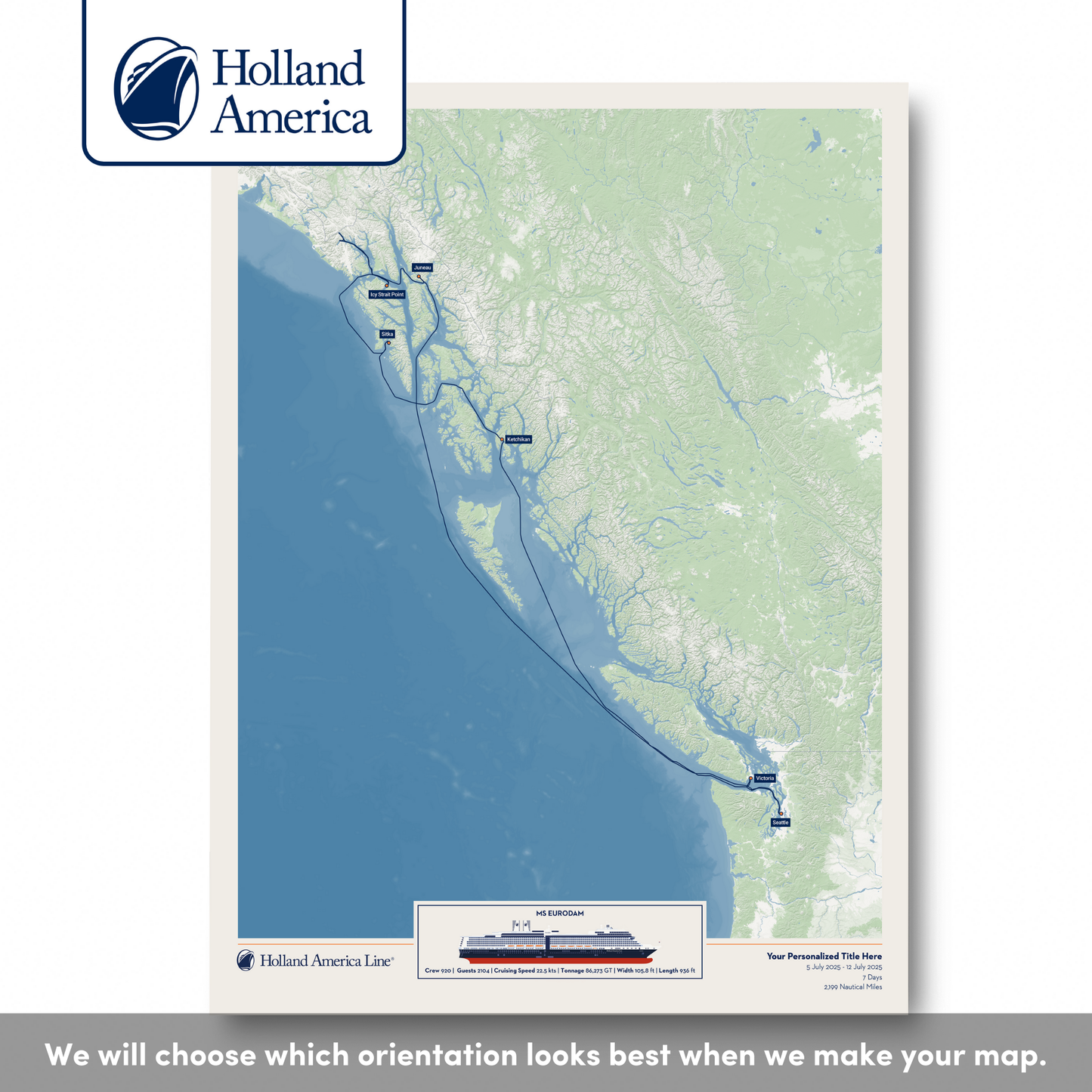 Holland America Cruise Map