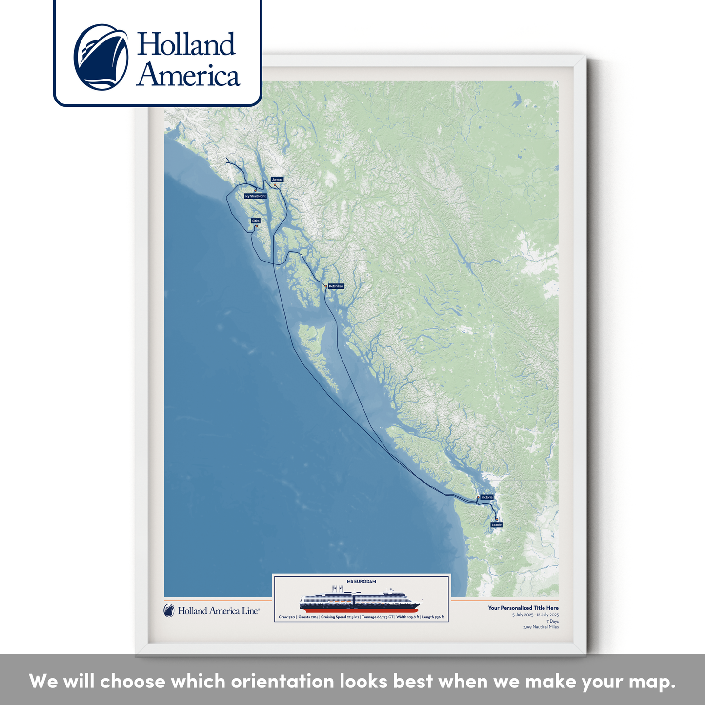 Holland America Cruise Map