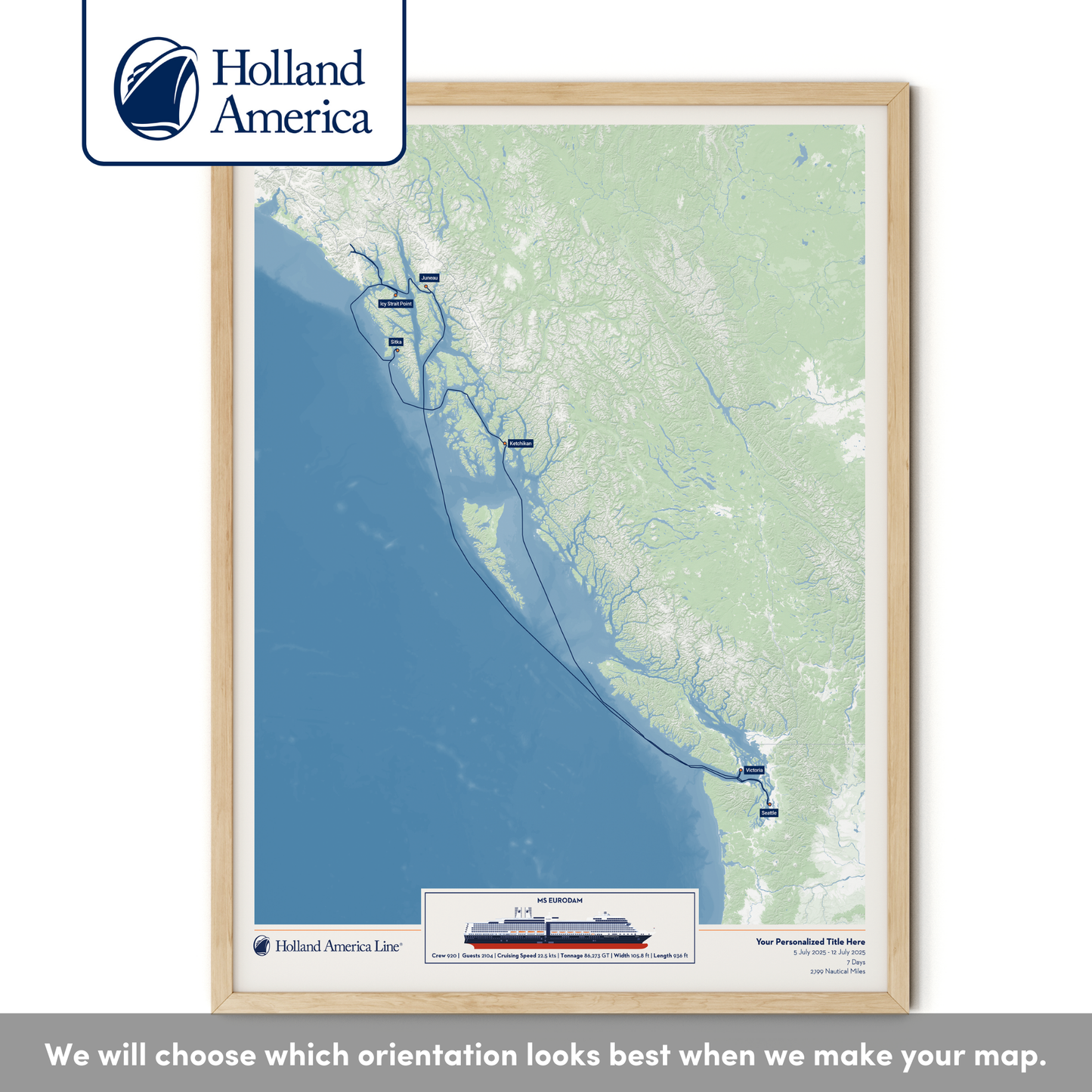 Holland America Cruise Map
