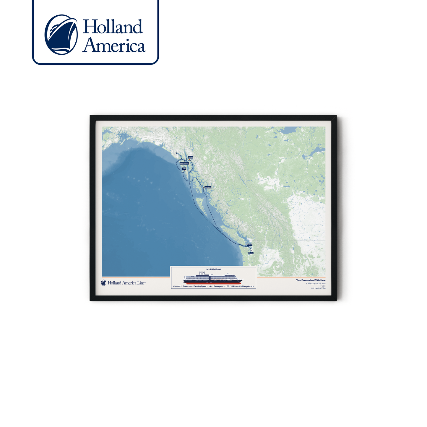 Holland America Cruise Map