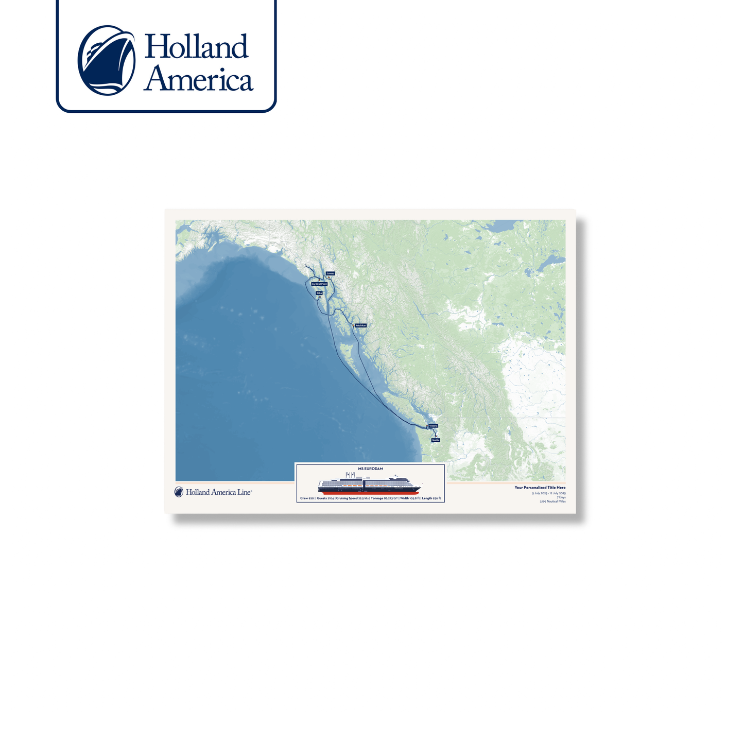 Holland America Cruise Map