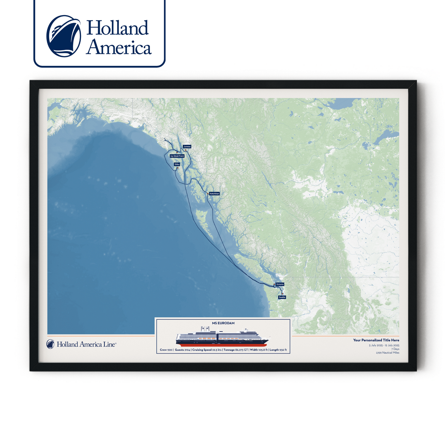 Holland America Cruise Map