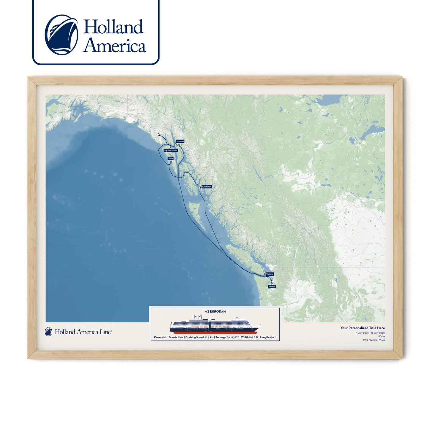 Holland America Cruise Map