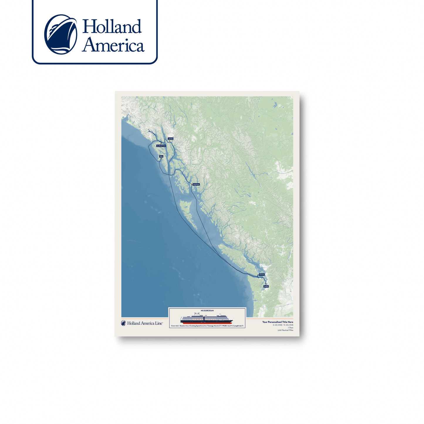 Holland America Cruise Map
