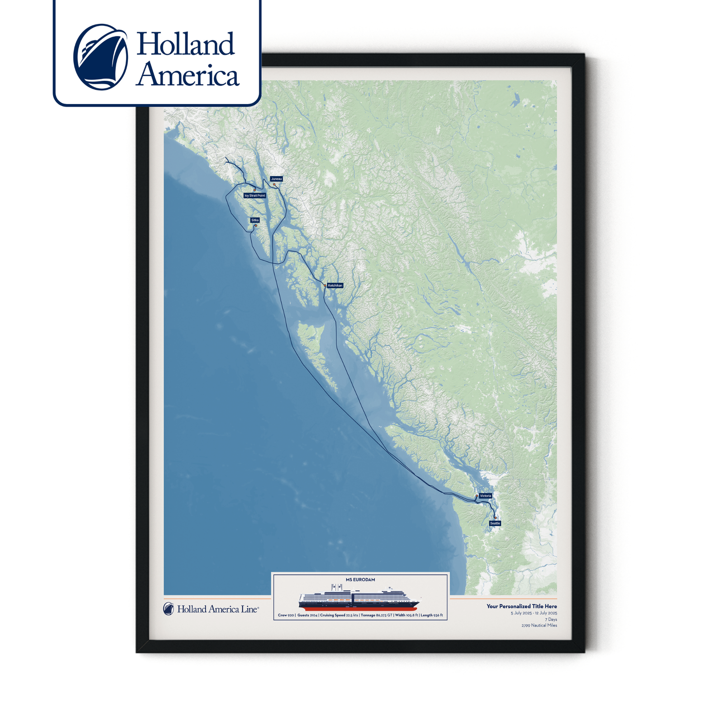 Holland America Cruise Map