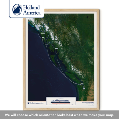 Holland America Cruise Map - Satellite