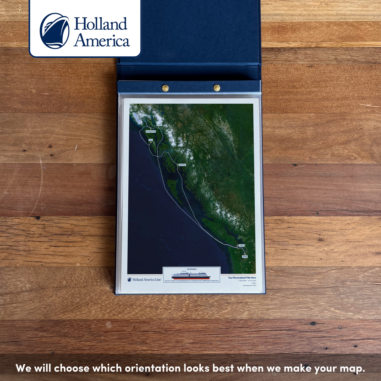 Holland America Cruise Map - Satellite