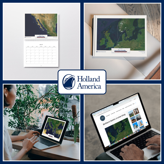 Holland America Digital Cruise Map - Satellite