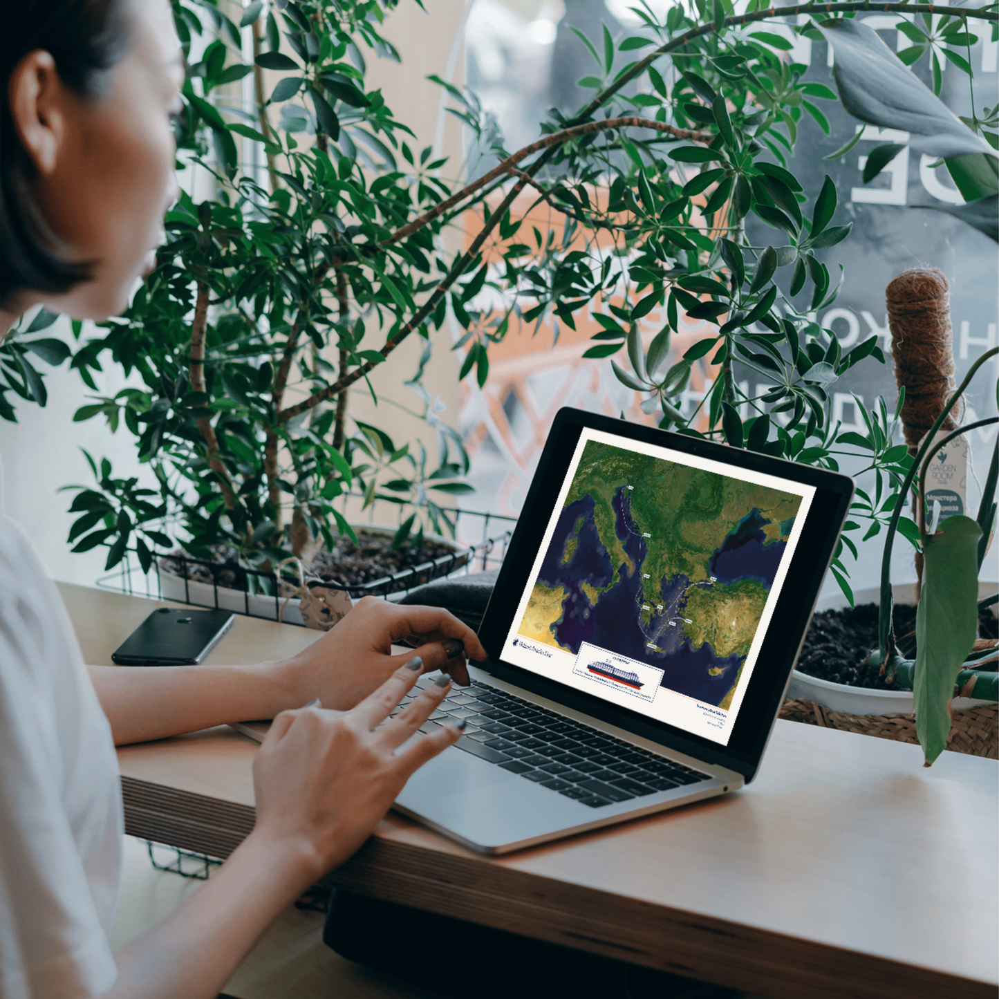 Holland America Digital Cruise Map - Satellite