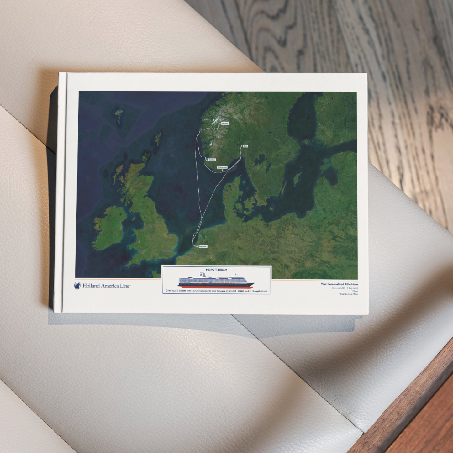 Holland America Digital Cruise Map - Satellite