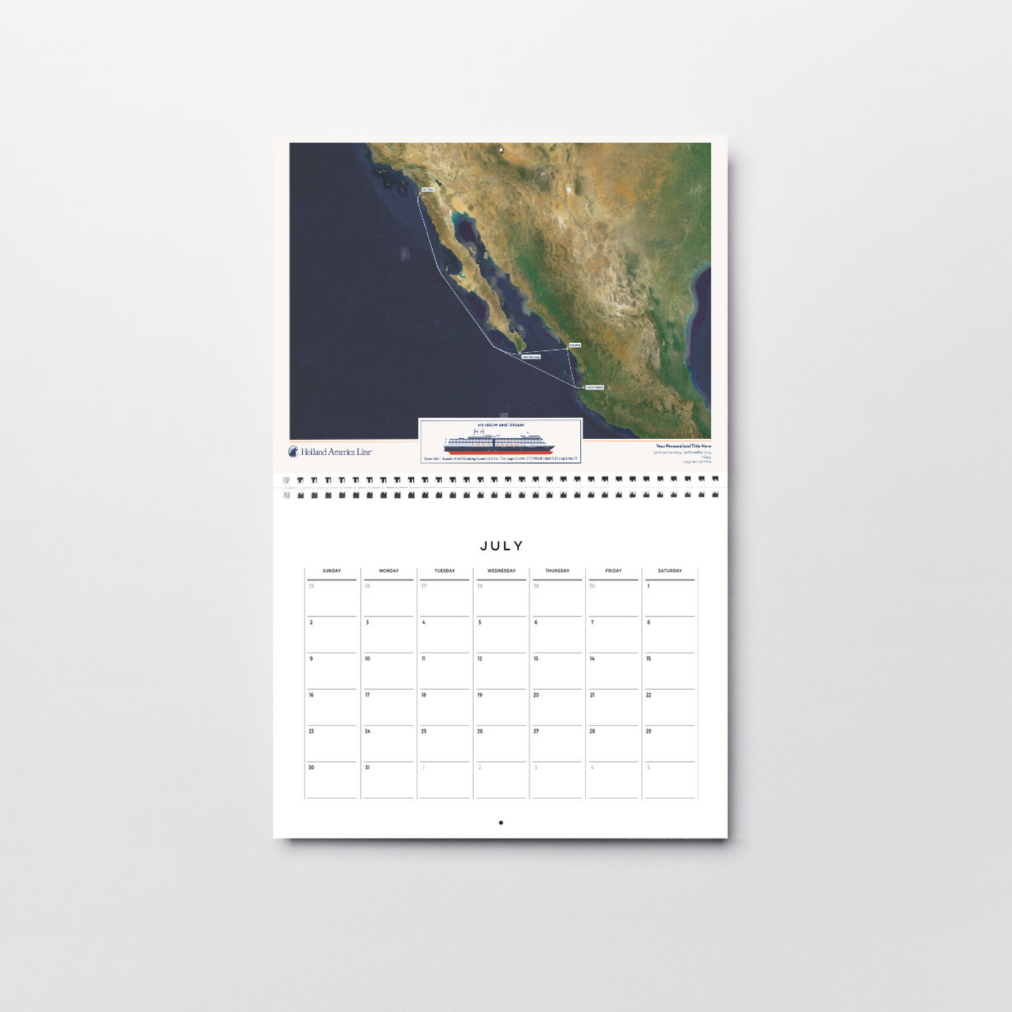 Holland America Digital Cruise Map - Satellite