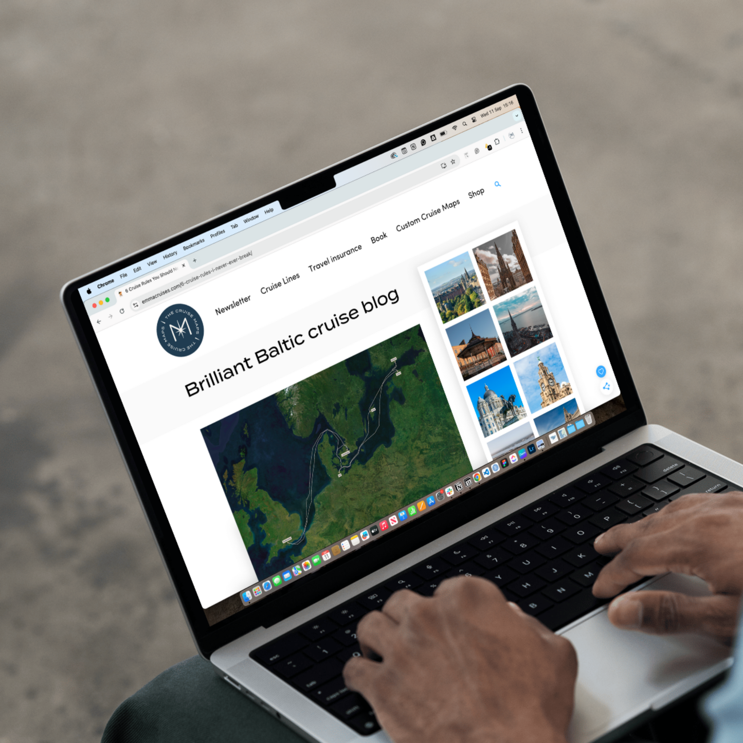 Holland America Digital Cruise Map - Satellite