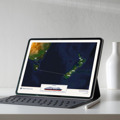 Holland America Digital Cruise Map - Satellite