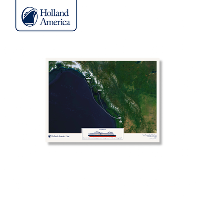 Holland America Cruise Map - Satellite