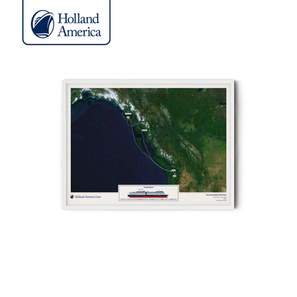 Holland America Cruise Map - Satellite