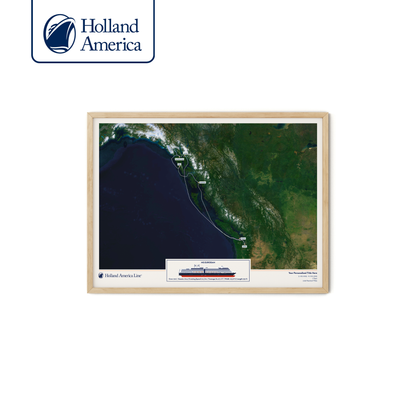 Holland America Cruise Map - Satellite