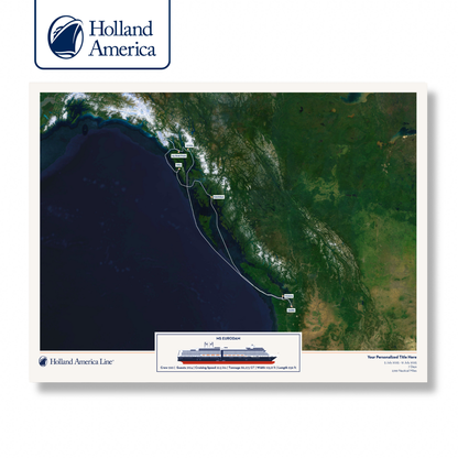 Holland America Cruise Map - Satellite