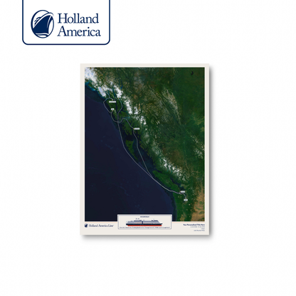 Holland America Cruise Map - Satellite