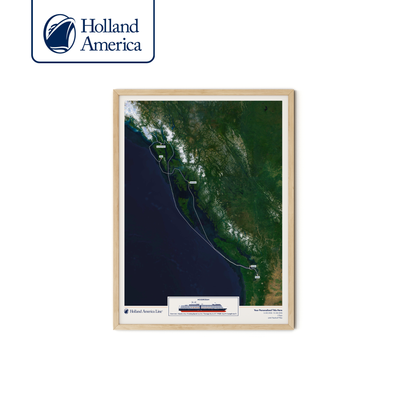 Holland America Cruise Map - Satellite