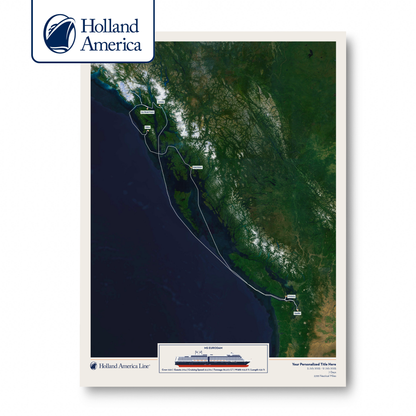 Holland America Cruise Map - Satellite