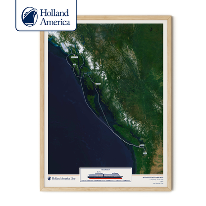 Holland America Cruise Map - Satellite