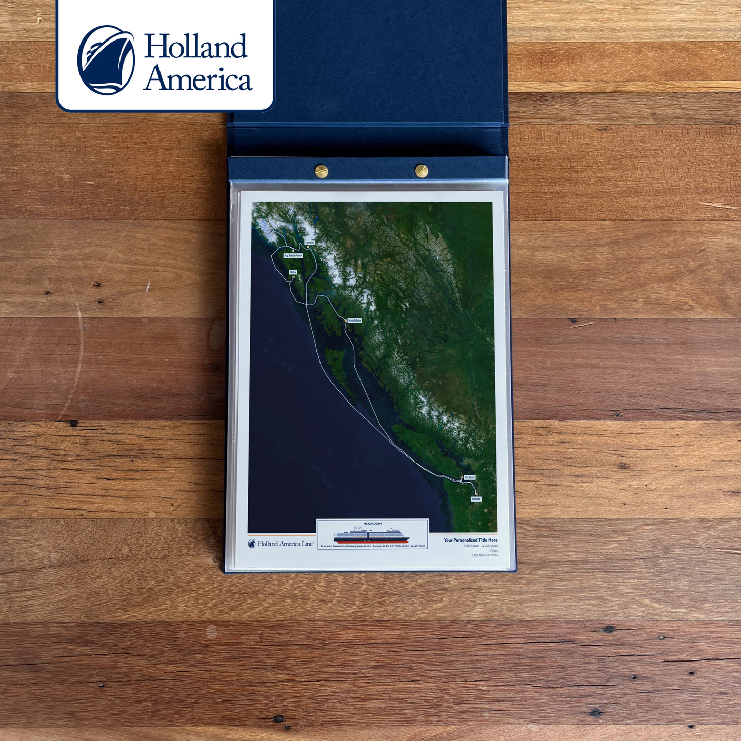 Holland America Cruise Map - Satellite