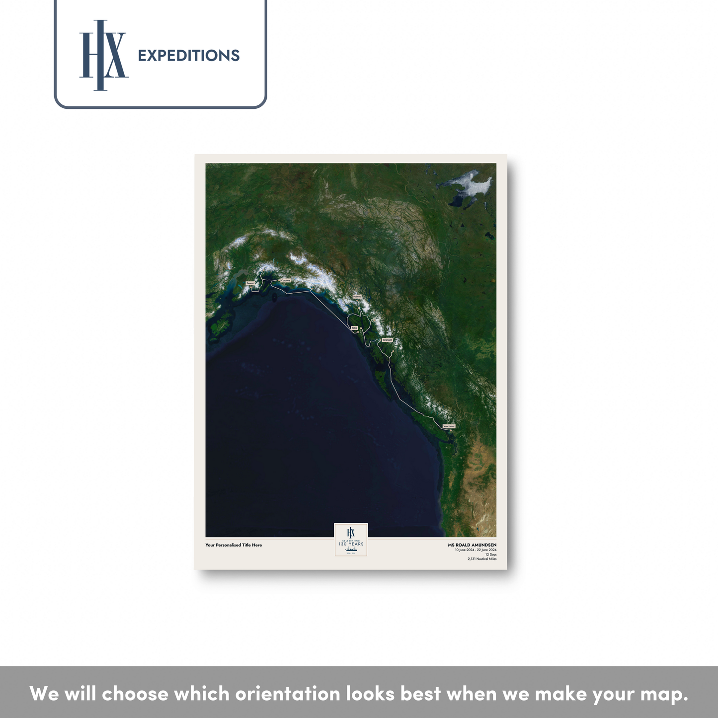 HX Cruise Map - Satellite