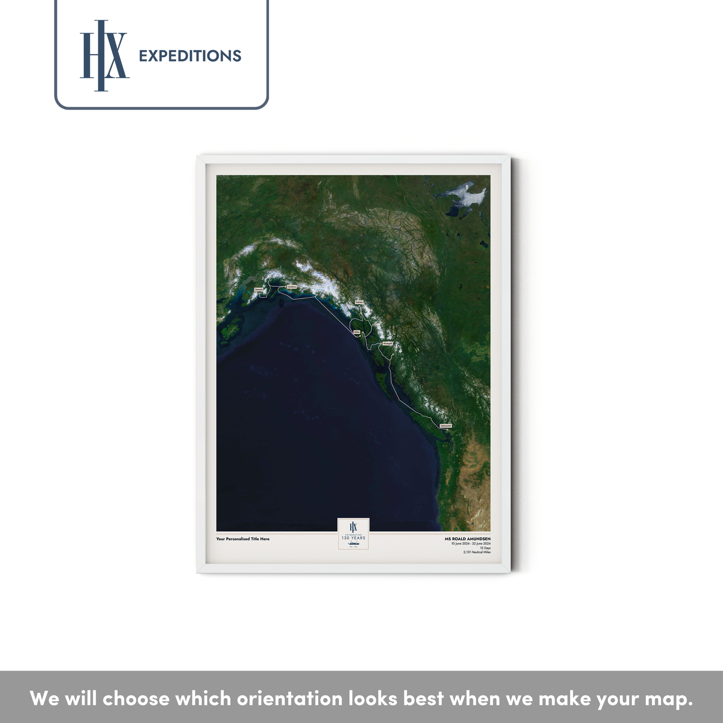 HX Cruise Map - Satellite