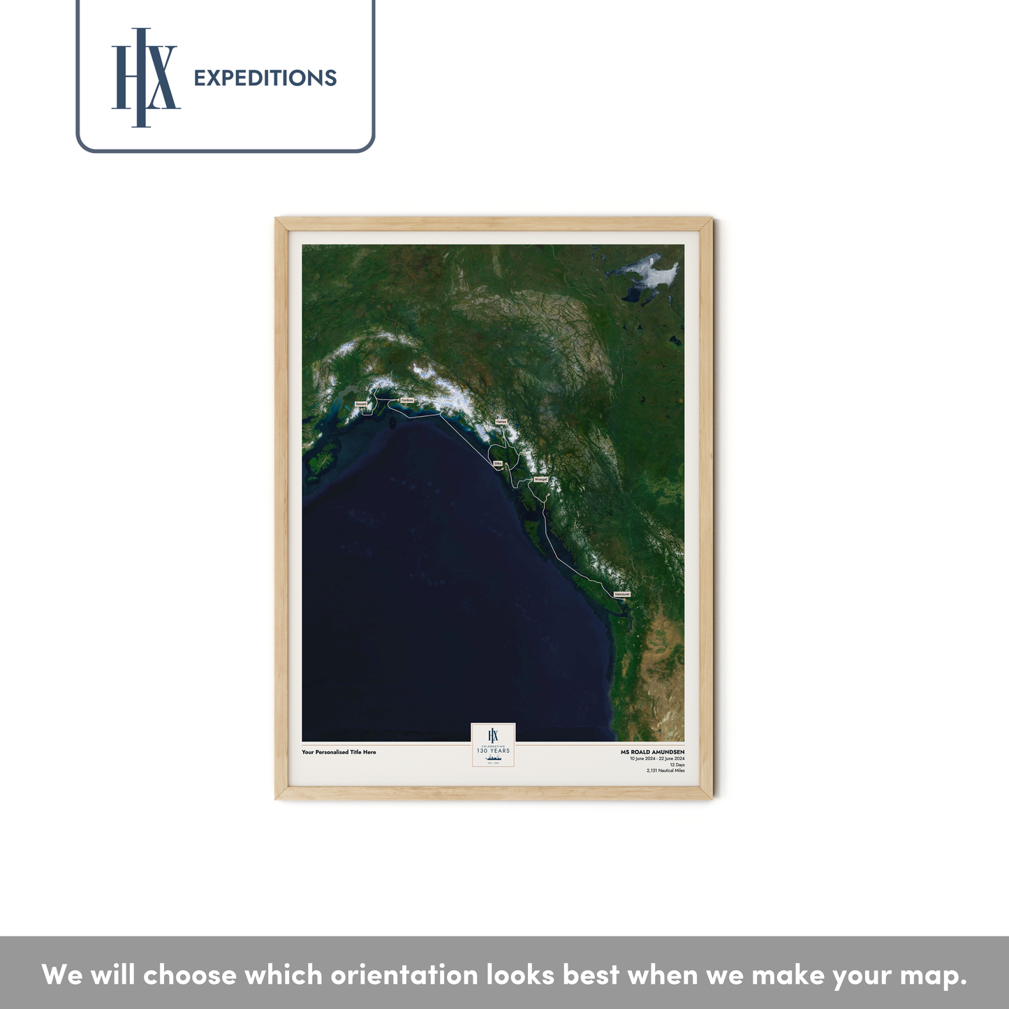 HX Cruise Map - Satellite