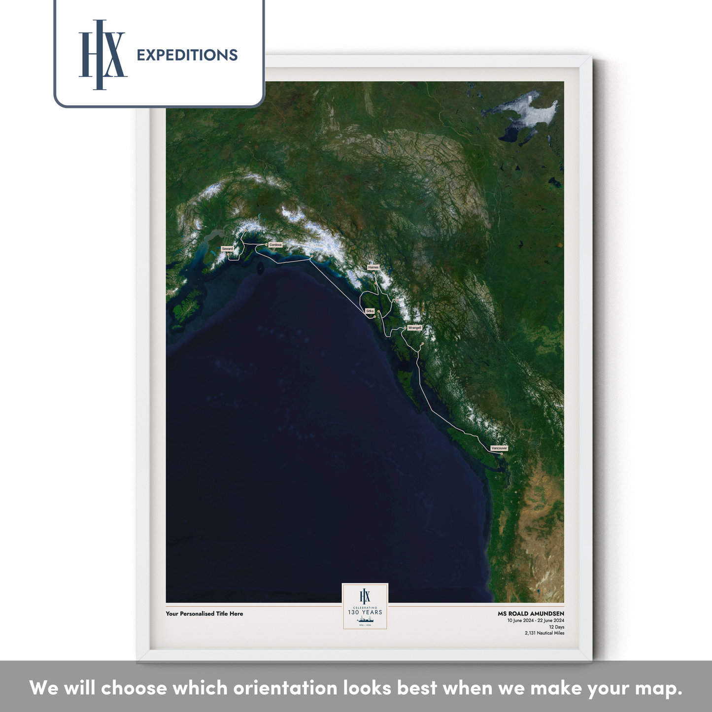 HX Cruise Map - Satellite