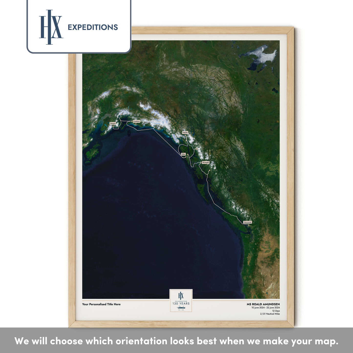 HX Cruise Map - Satellite