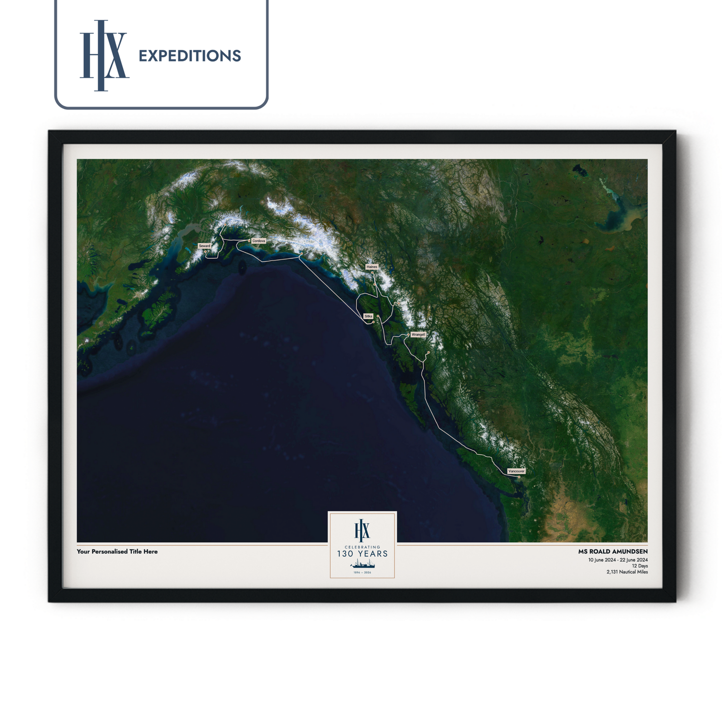 HX Cruise Map - Satellite