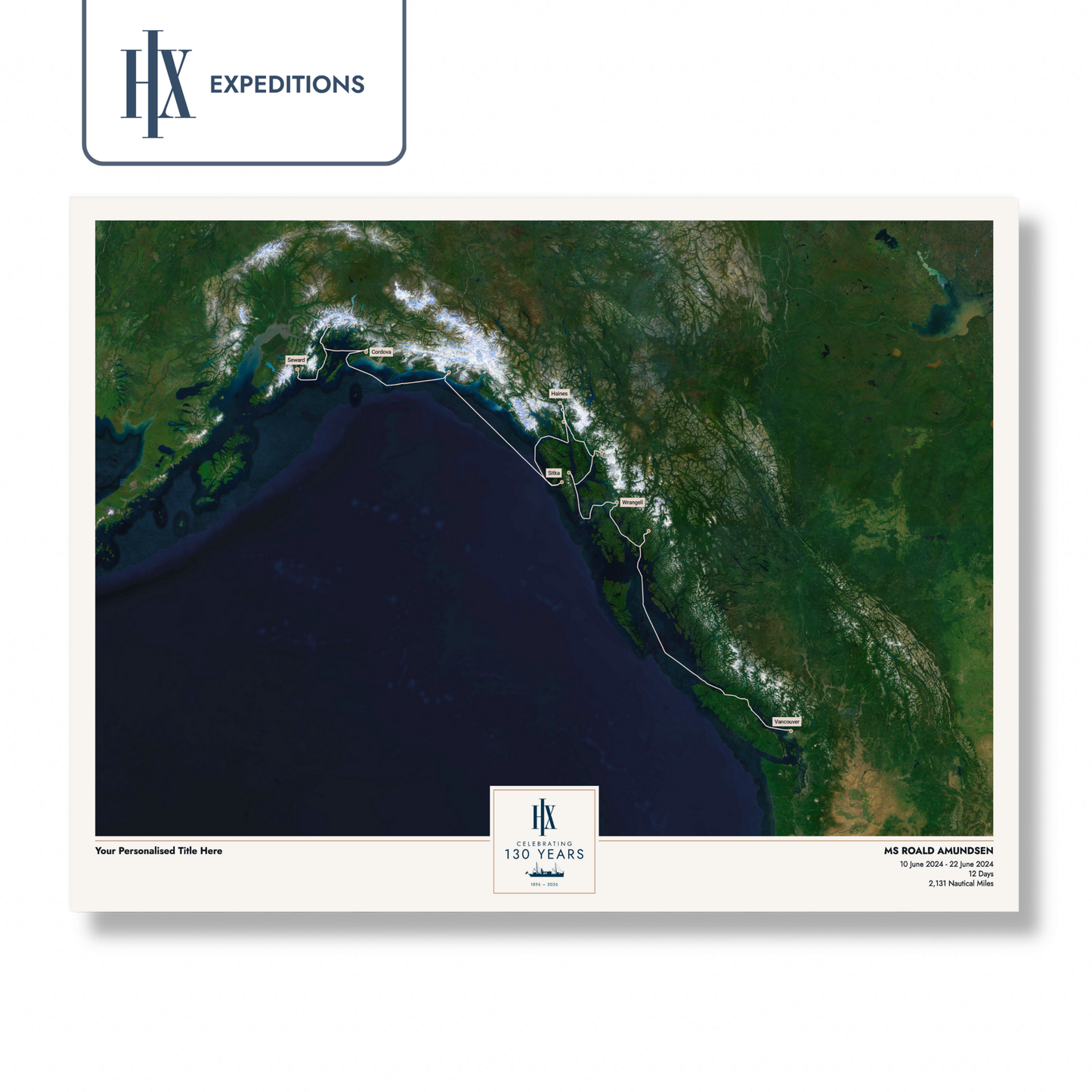 HX Cruise Map - Satellite