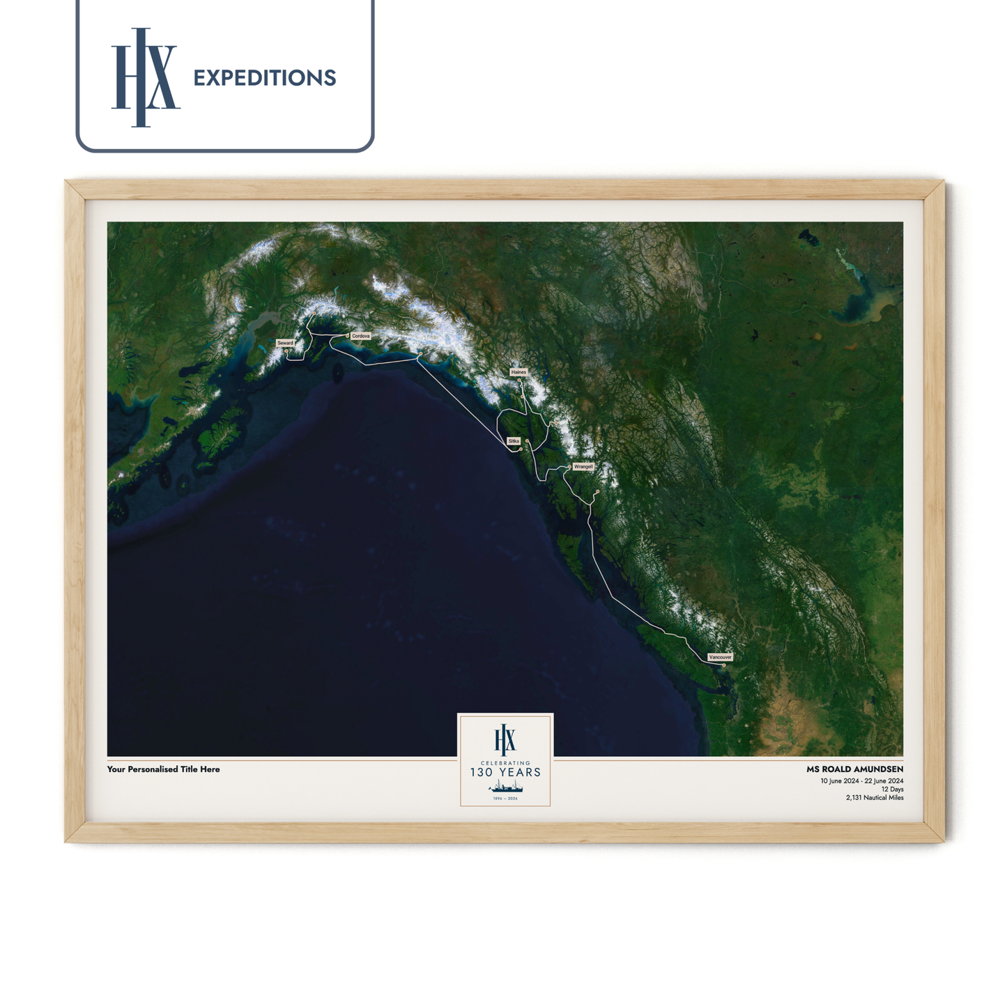 HX Cruise Map - Satellite
