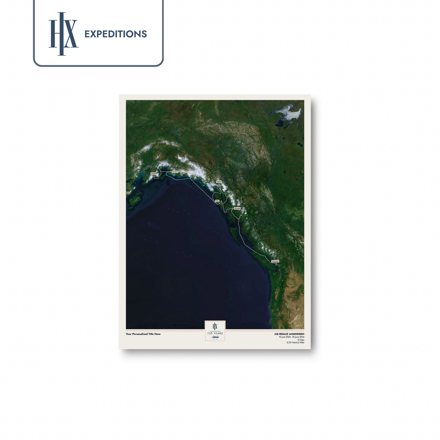 HX Cruise Map - Satellite