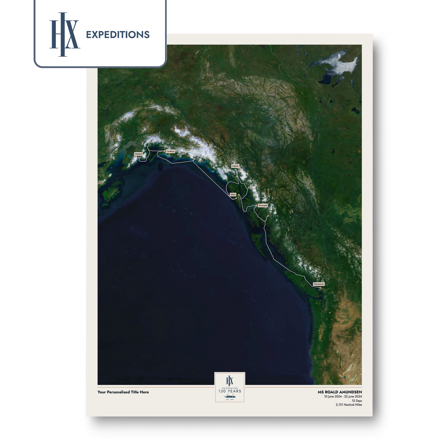 HX Cruise Map - Satellite
