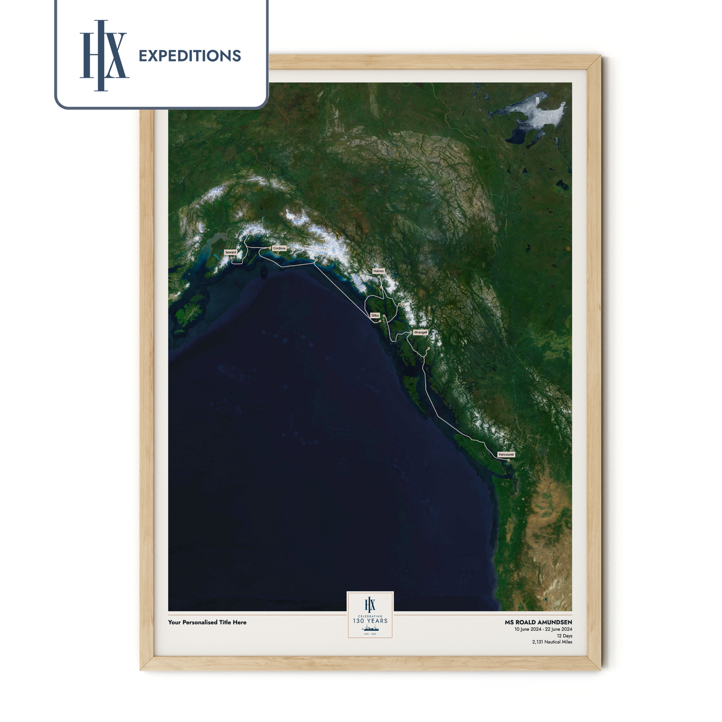 HX Cruise Map - Satellite