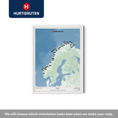 Hurtigruten Cruise Map