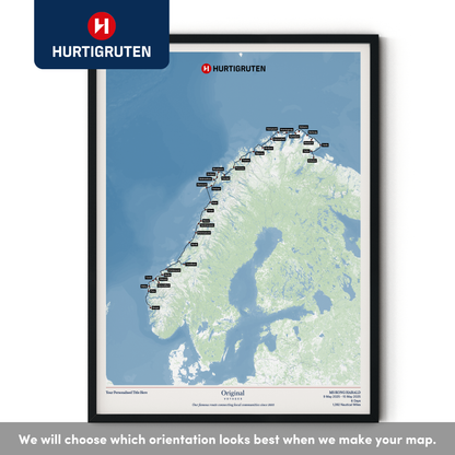 Hurtigruten Cruise Map
